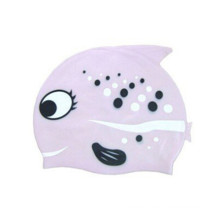 Cartoon Silicon Rubber Swim Hat for Kid